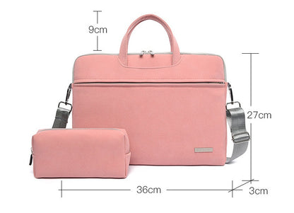PU Leather Laptop Bag for Men & Women (–. Inch)