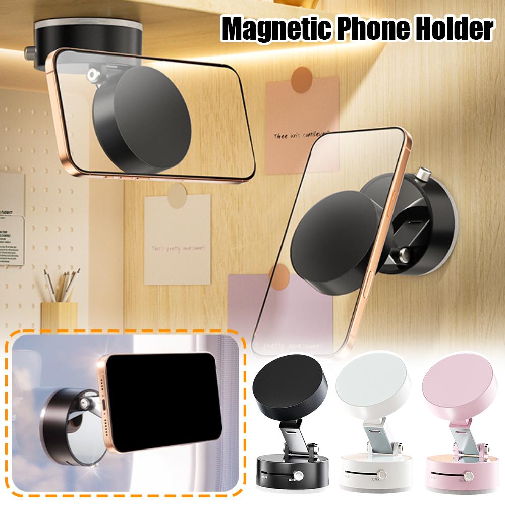 Foldable Magnetic Car Phone Holder – Suction Cup Mount