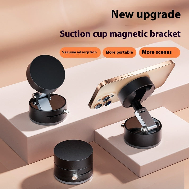 Foldable Magnetic Car Phone Holder – Suction Cup Mount