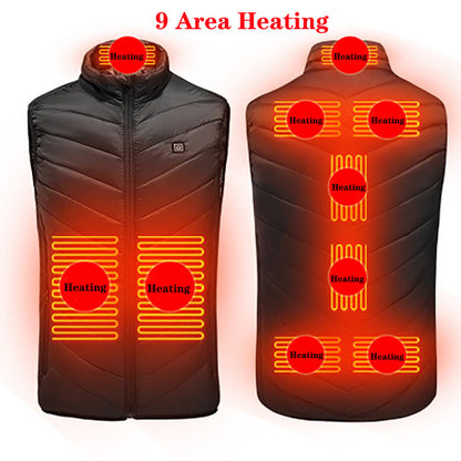 USB Rechargeable Heated Vest – Washable Winter Wear