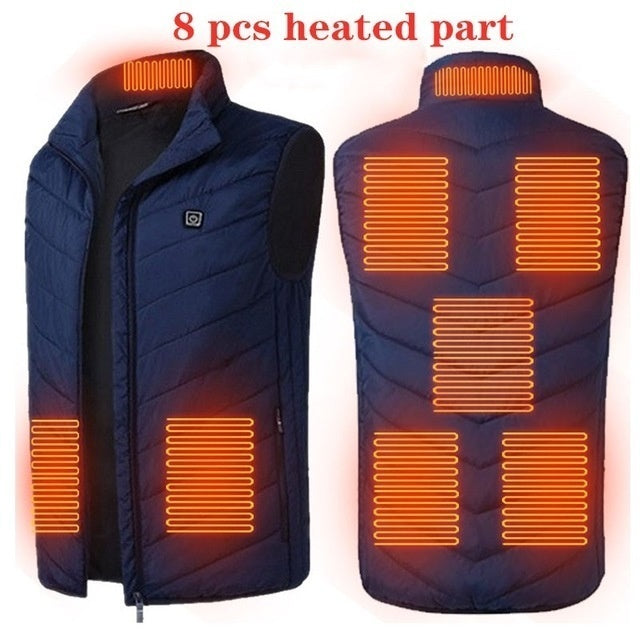 USB Rechargeable Heated Vest – Washable Winter Wear