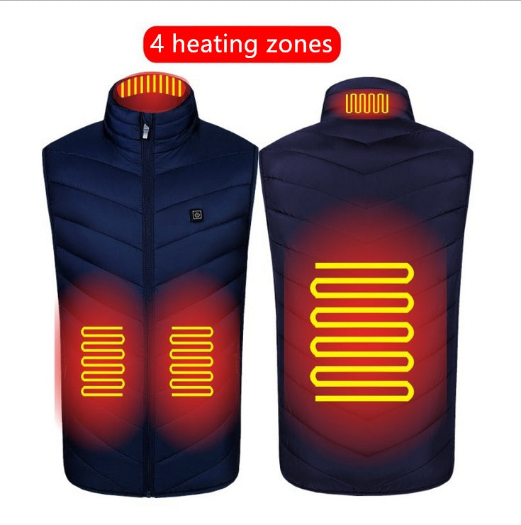 USB Rechargeable Heated Vest – Washable Winter Wear