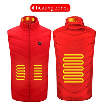 USB Rechargeable Heated Vest – Washable Winter Wear